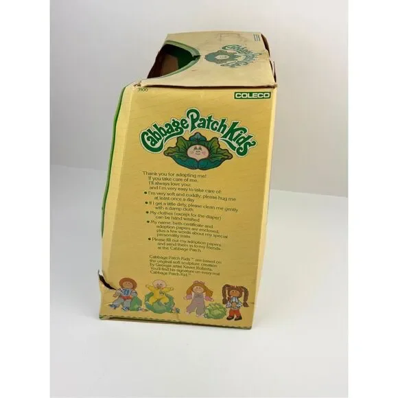 1984 Cabbage Patch Kids #3900 Girl Doll Brown Eyes Zarah Marleen w/ Box - Picture 8 of 11